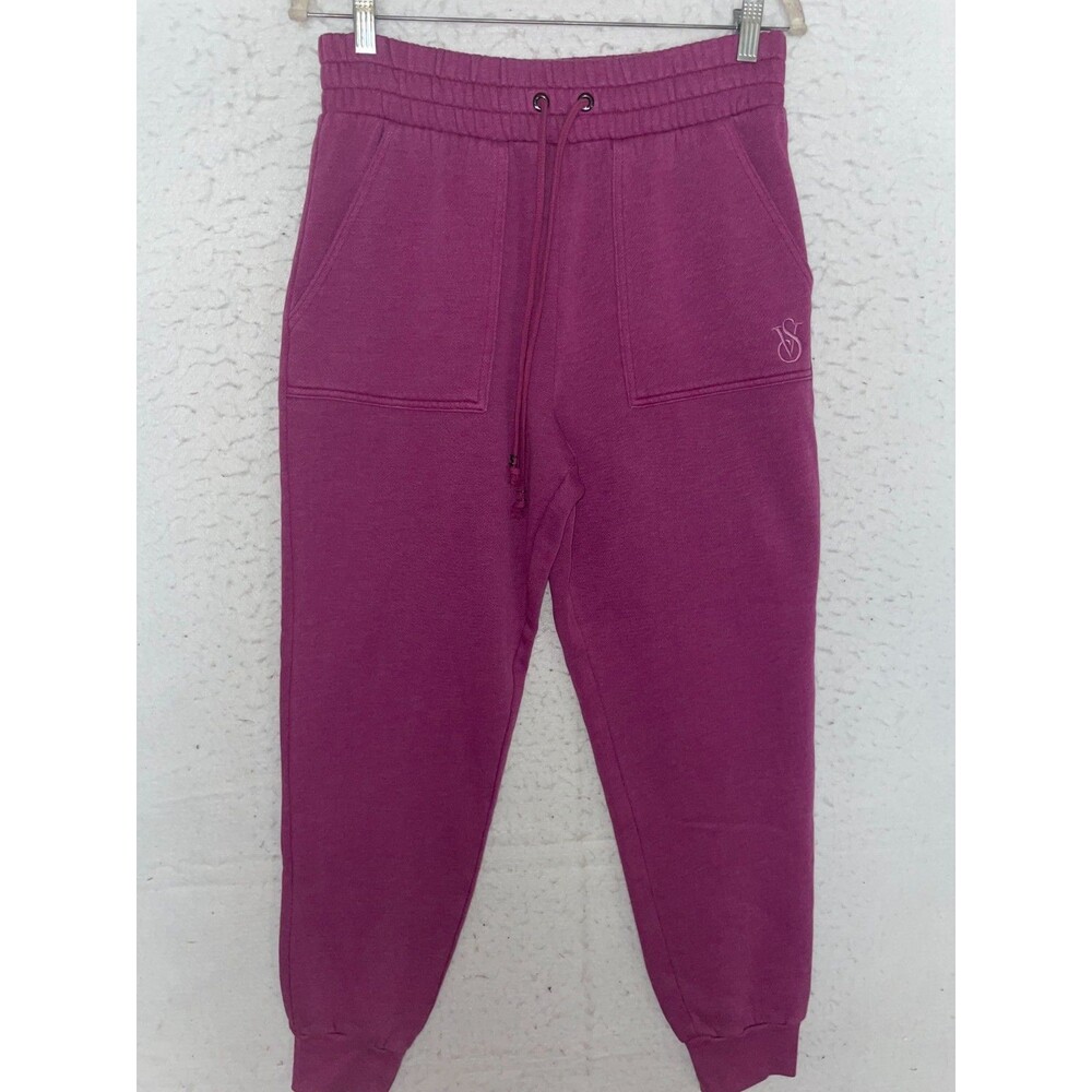 VICTORIA SECRET ON POINT HIGH WAIST LOUNGE PANT JOGGER SWEATPANTS PINK Purple M